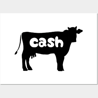 Cow cash Posters and Art